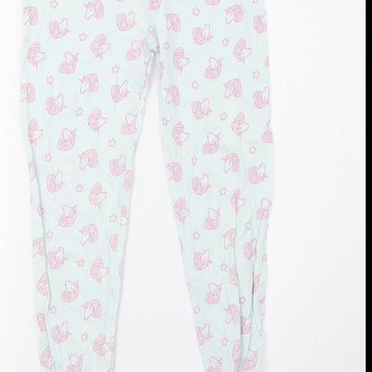 George Girls Blue Polka Dot   Pyjama Set Size 10-11 Years