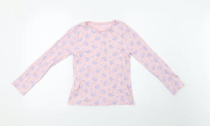 George Girls Pink Polka Dot   Pyjama Set Size 10-11 Years