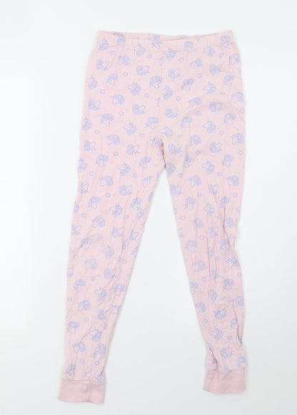George Girls Pink Polka Dot   Pyjama Set Size 10-11 Years