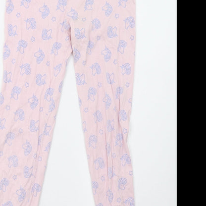 George Girls Pink Polka Dot   Pyjama Set Size 10-11 Years