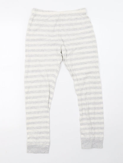 F&F Girls White Striped   Pyjama Pants Size 10-11 Years