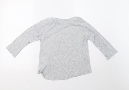 H&M Girls Grey    Pyjama Top Size 8-9 Years  - sunday vibes