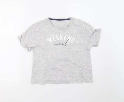George Boys Grey   Basic T-Shirt Size 10-11 Years