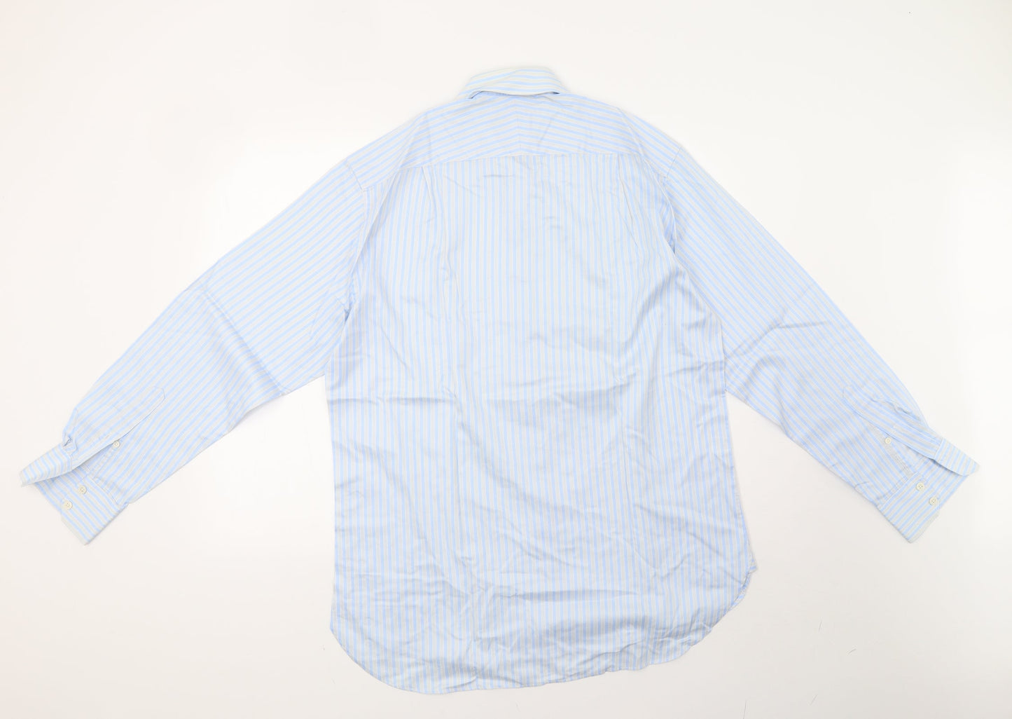 Mens UK Size L Marks and Spencer Grey  Button-Up Long Sleeve Casual Shirt