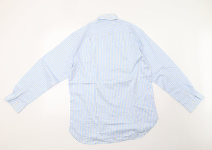 Mens UK Size L Marks and Spencer Grey  Button-Up Long Sleeve Casual Shirt