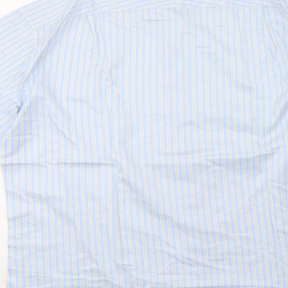 Mens UK Size L Marks and Spencer Grey  Button-Up Long Sleeve Casual Shirt