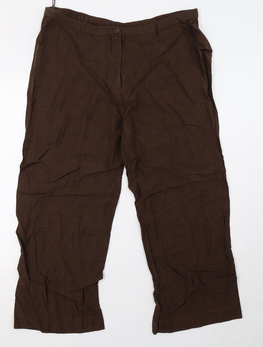 Joanna Hope Womens Brown   Trousers  Size 20 L26 in