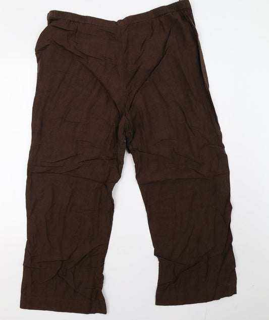 Joanna Hope Womens Brown   Trousers  Size 20 L26 in