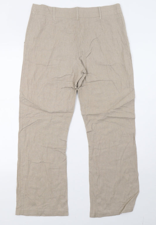 George Womens Beige   Trousers  Size 12 L29 in