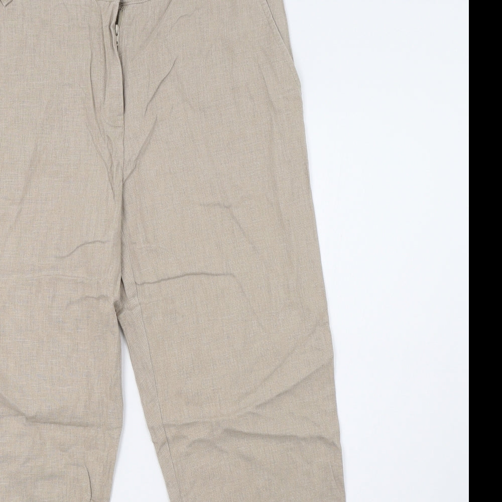 George Womens Beige   Trousers  Size 12 L29 in
