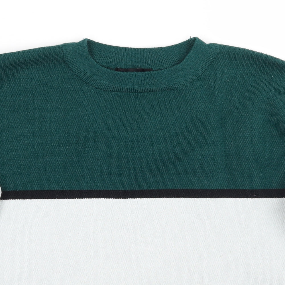 Womens UK Size M Newlook Green Pullover Jumper
