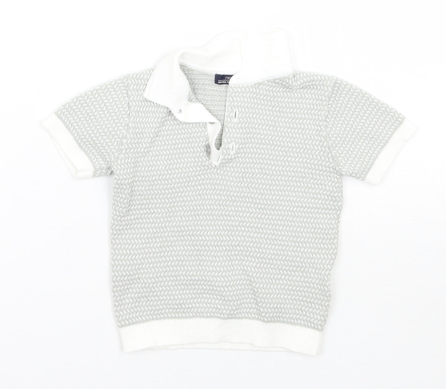 NEXT Boys Grey   Basic Polo Size 6-9 Months