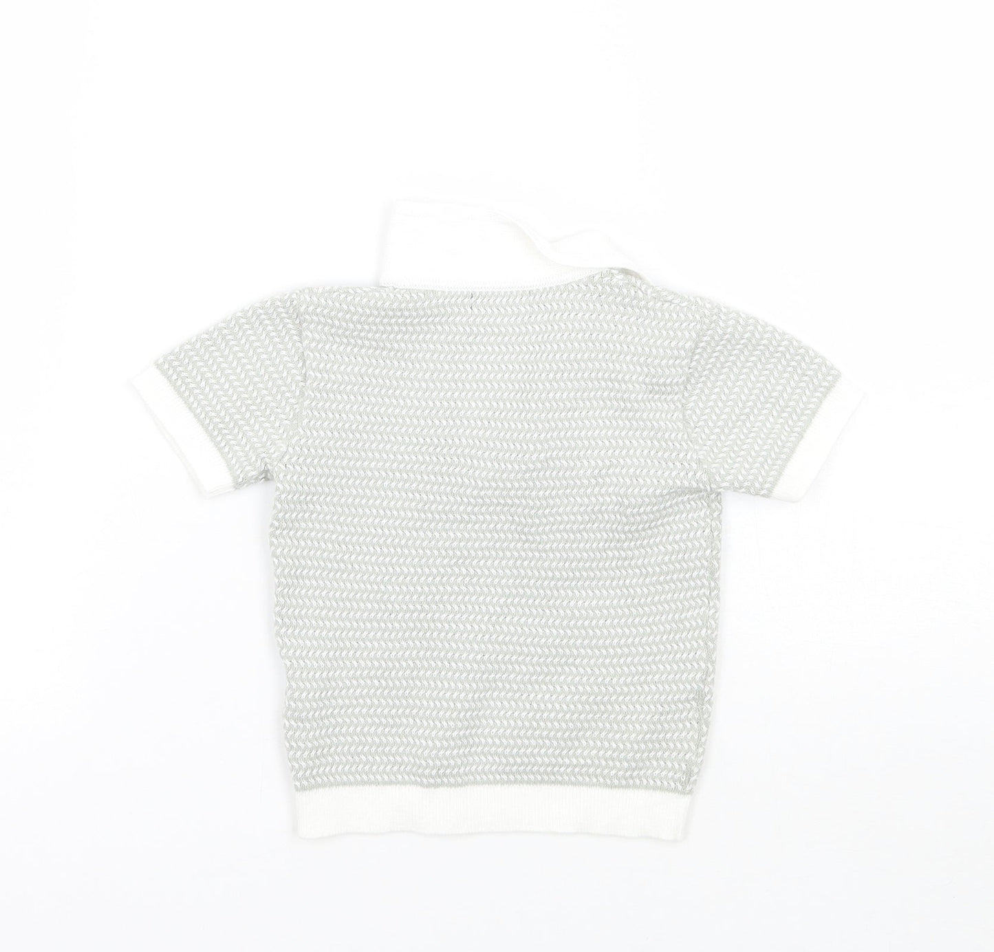 NEXT Boys Grey   Basic Polo Size 6-9 Months