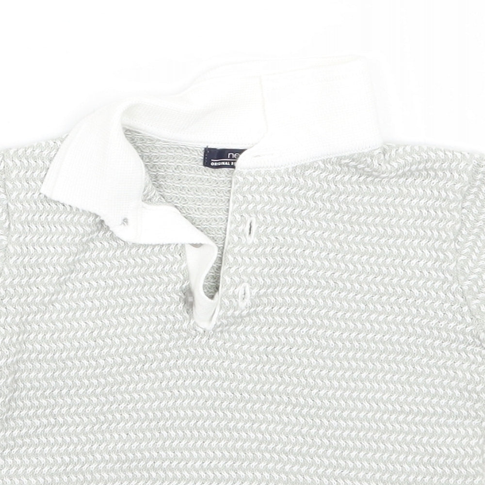 NEXT Boys Grey   Basic Polo Size 6-9 Months