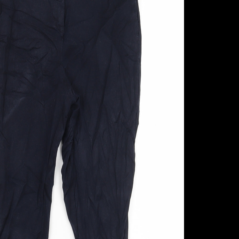 Womens UK Size 10 NEXT Regular Fit  Blue Trousers