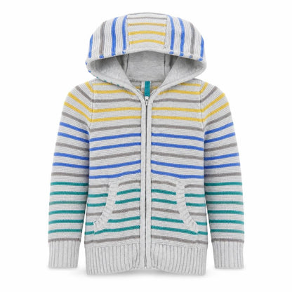 TU Girls Grey Striped  Jacket Coatigan Size 2 Years