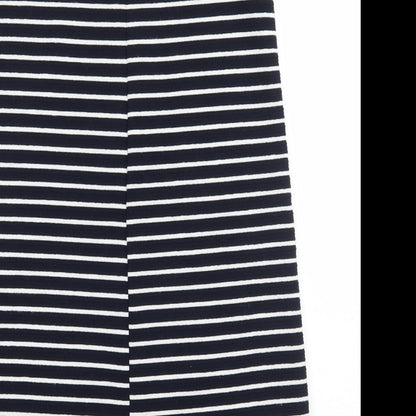 Young Dimension Girls Blue Striped  A-Line  Size 12 Years