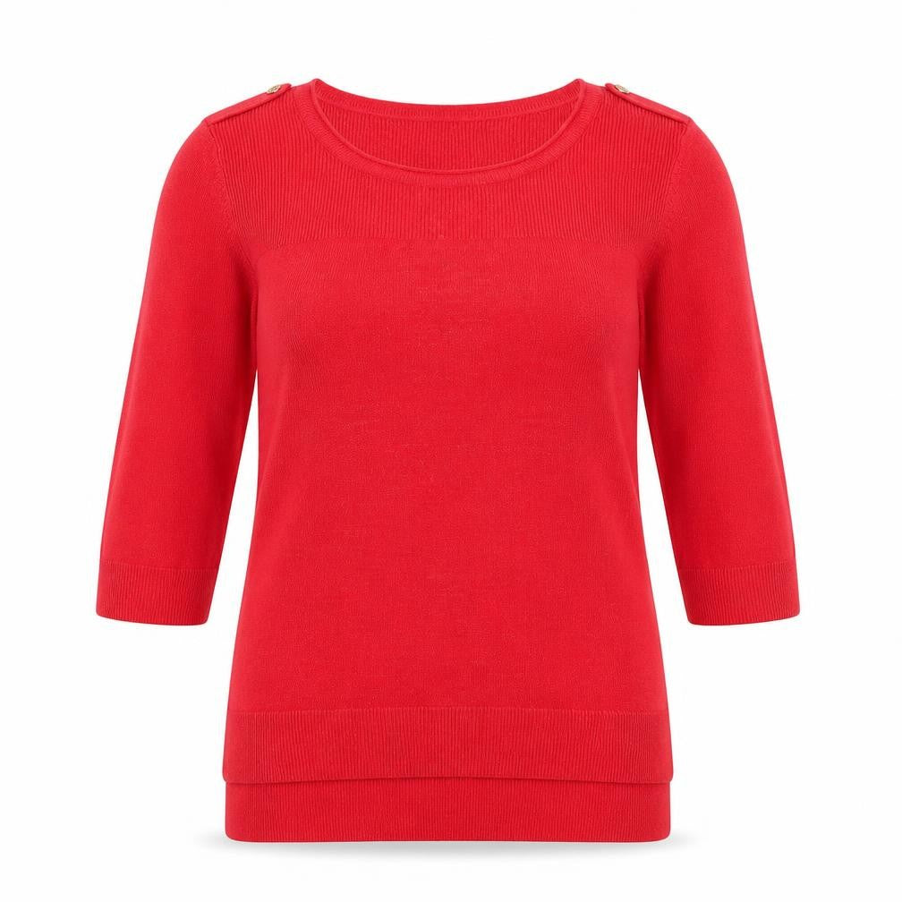 Womens UK Size 14 F&F Red Pullover Jumper