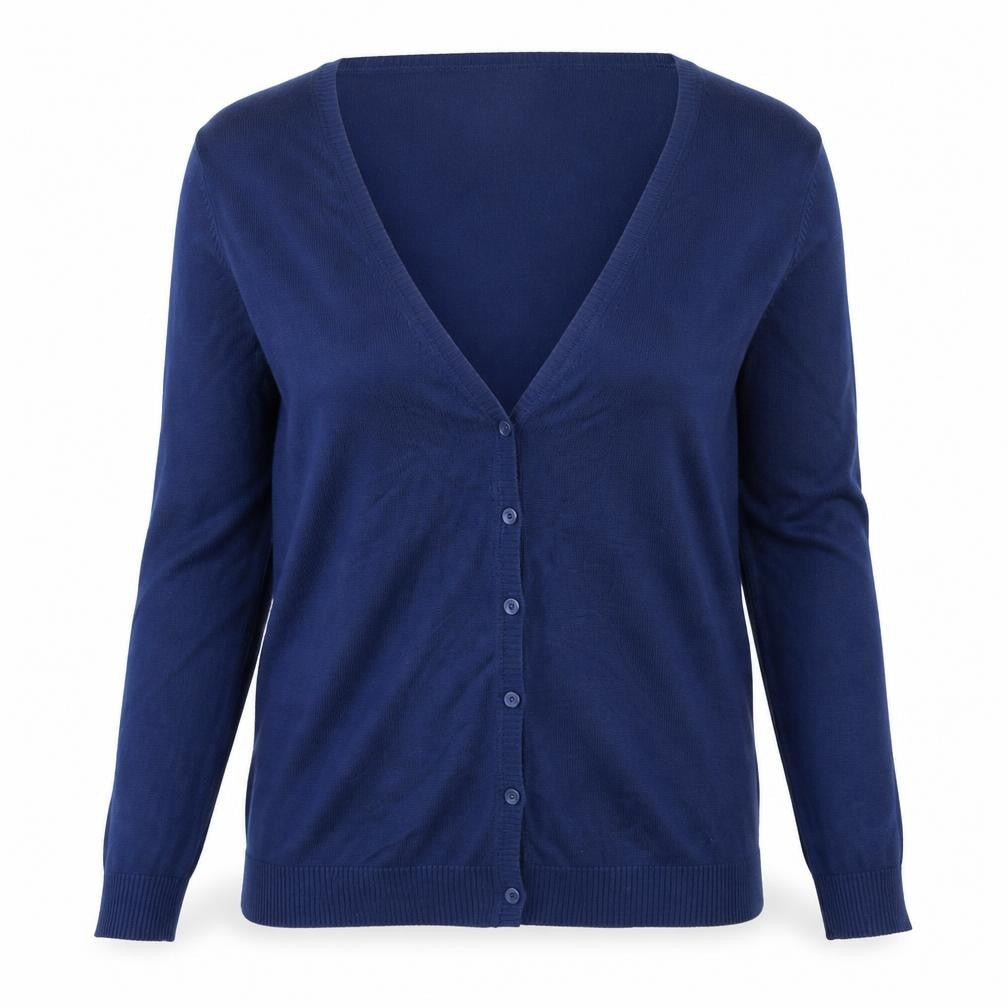 Womens UK Size L Avenue Blue Cardigan Jumper