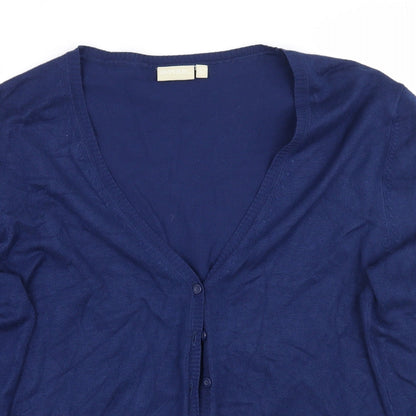 Avenue Womens Blue   Cardigan Jumper Size L