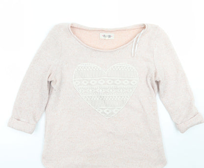 Womens UK Size 10 Newlook Pink Pullover Jumper