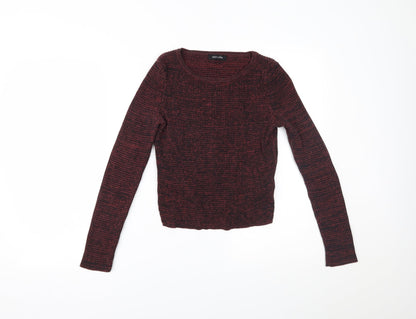 Womens UK Size 10 New Look Red Pullover Jumper