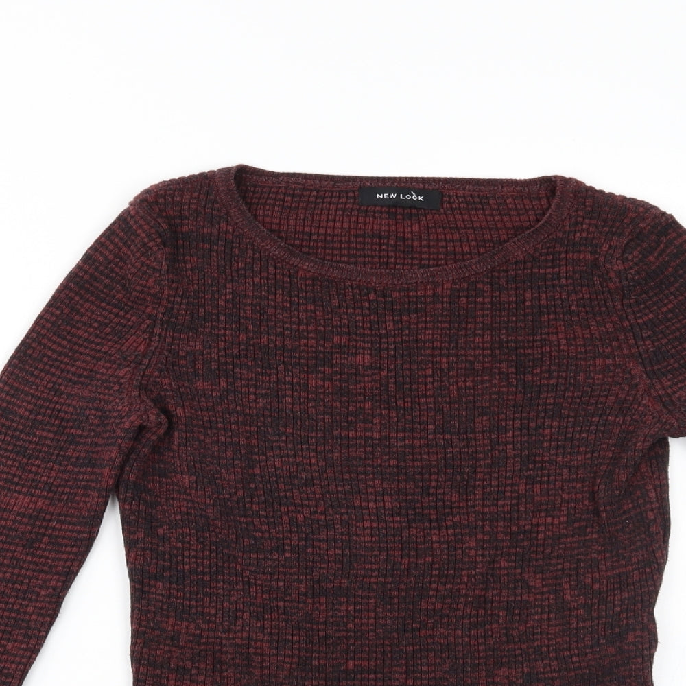Womens UK Size 10 New Look Red Pullover Jumper