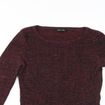 Womens UK Size 10 New Look Red Pullover Jumper