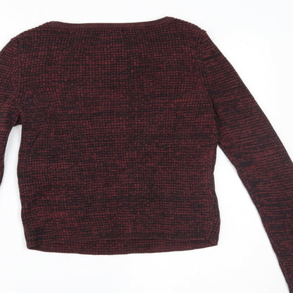 Womens UK Size 10 New Look Red Pullover Jumper