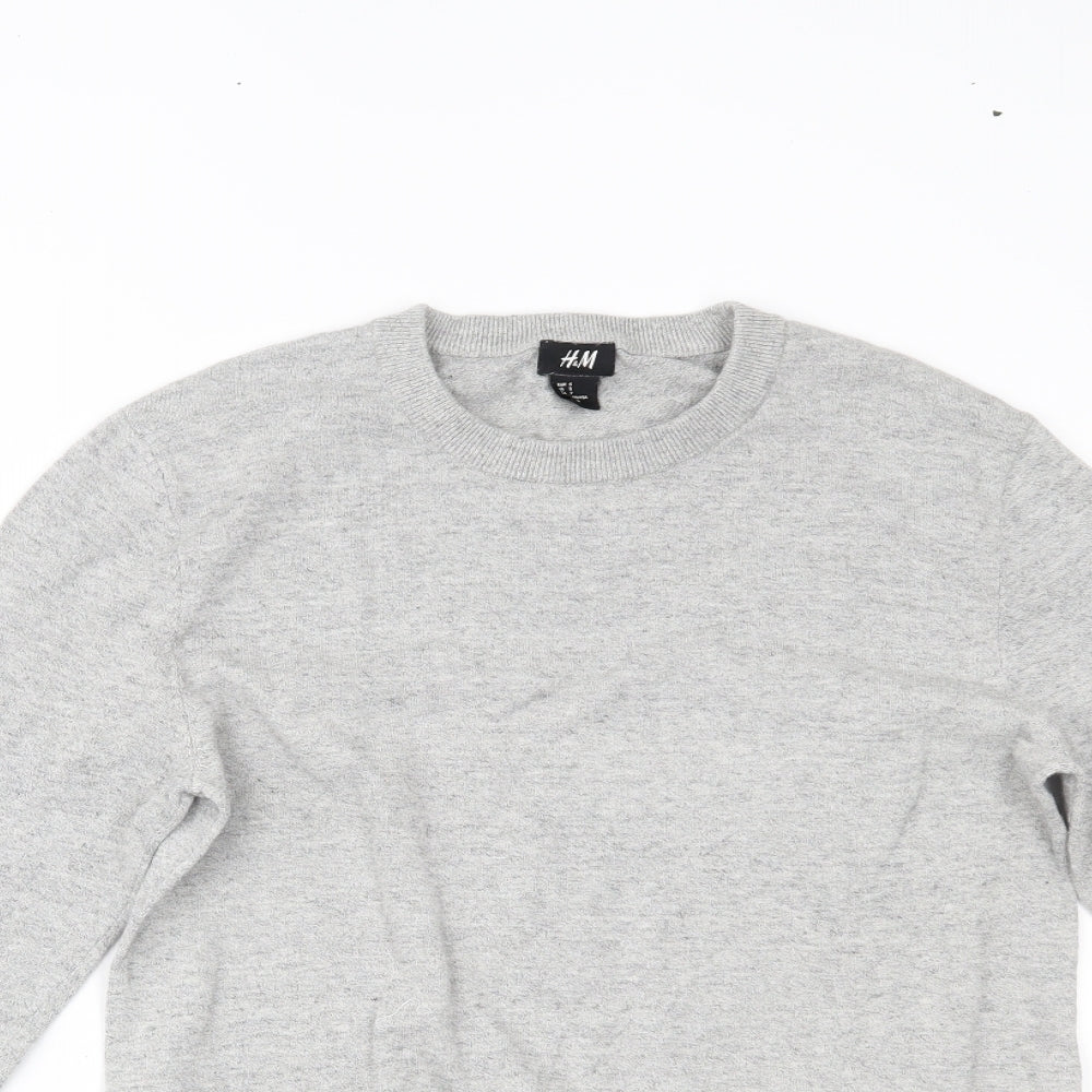 H&M Mens Grey   Pullover Jumper Size S