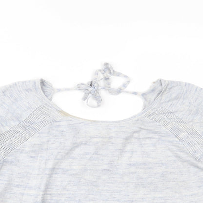 Womens UK Size 12 Marks and Spencer Blue Basic Blouse