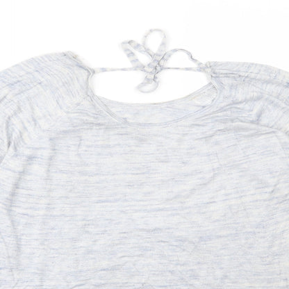Womens UK Size 12 Marks and Spencer Blue Basic Blouse