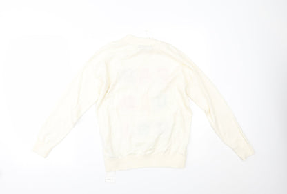 Womens UK Size S Marks and Spencer Ivory Pullover Jumper