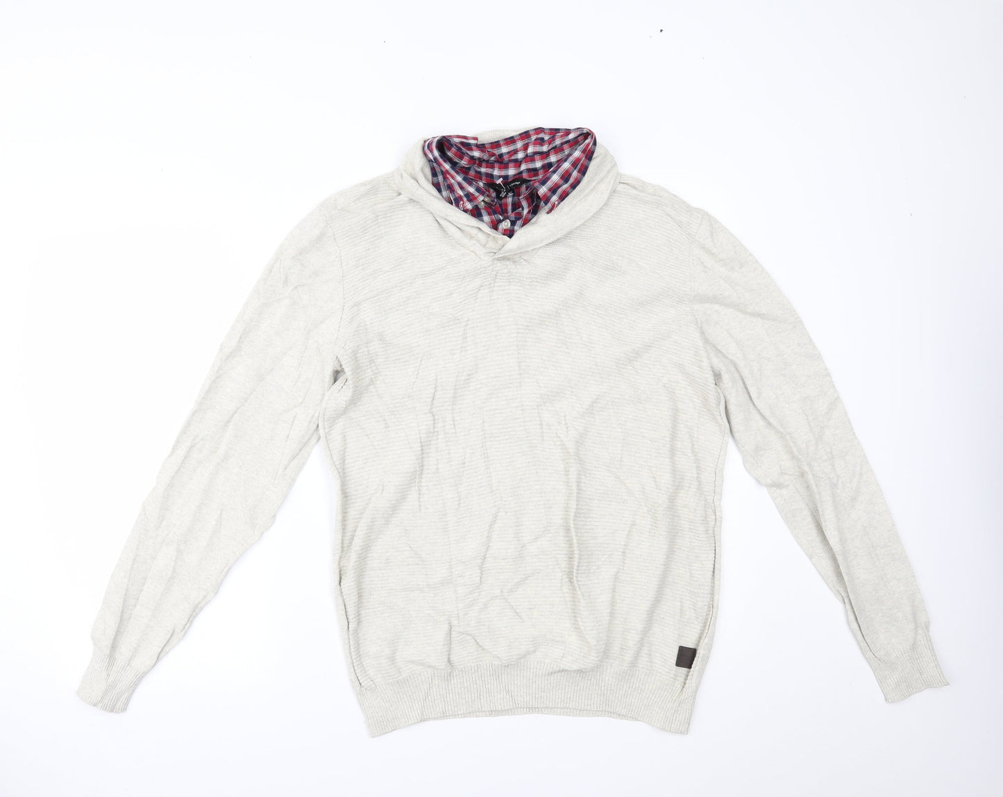 Primark Mens Ivory   Pullover Jumper Size L