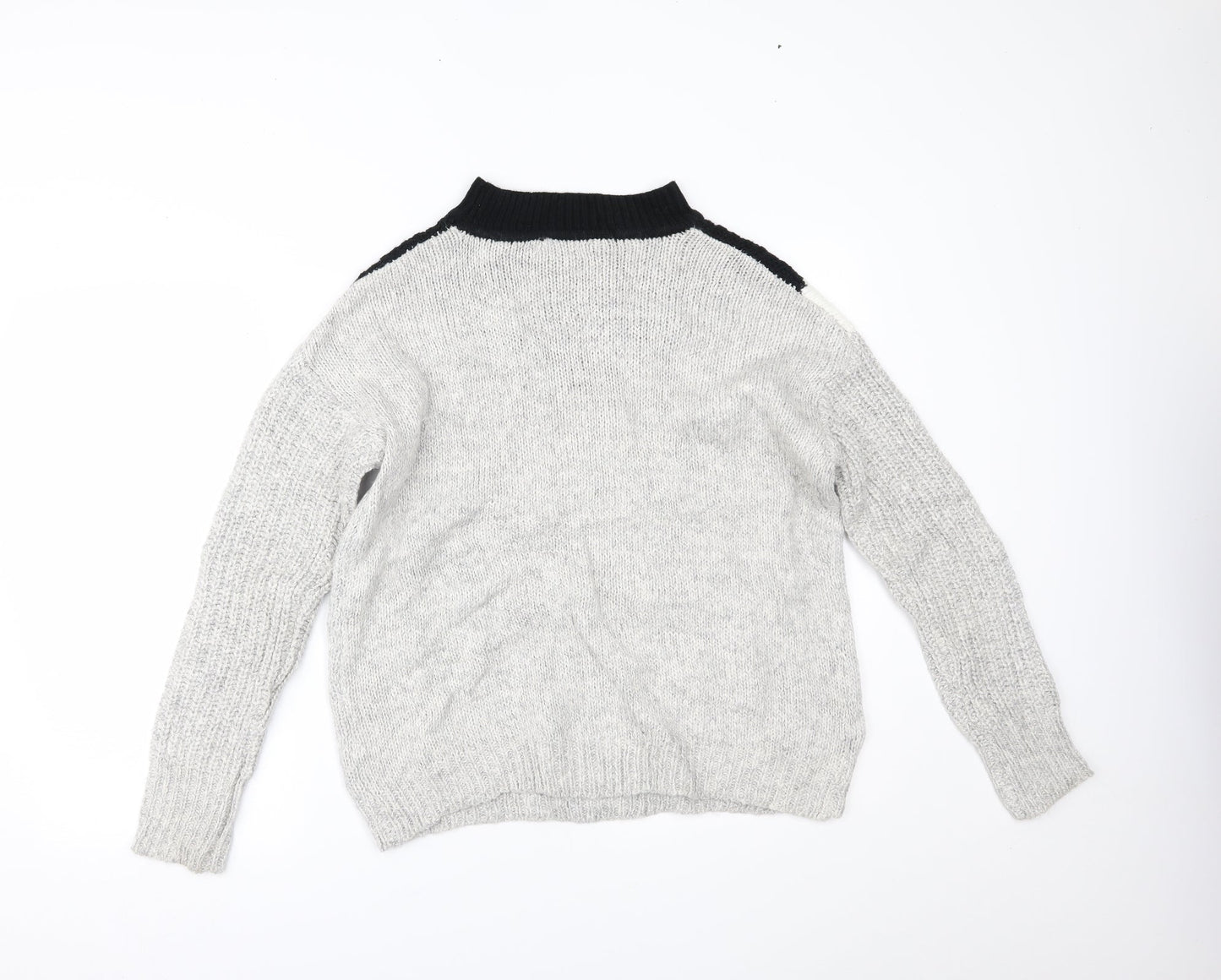 Womens UK Size S Papaya Multicoloured Pullover Jumper