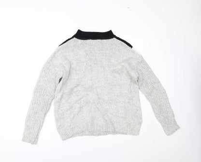 Womens UK Size S Papaya Multicoloured Pullover Jumper