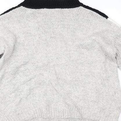 Womens UK Size S Papaya Multicoloured Pullover Jumper