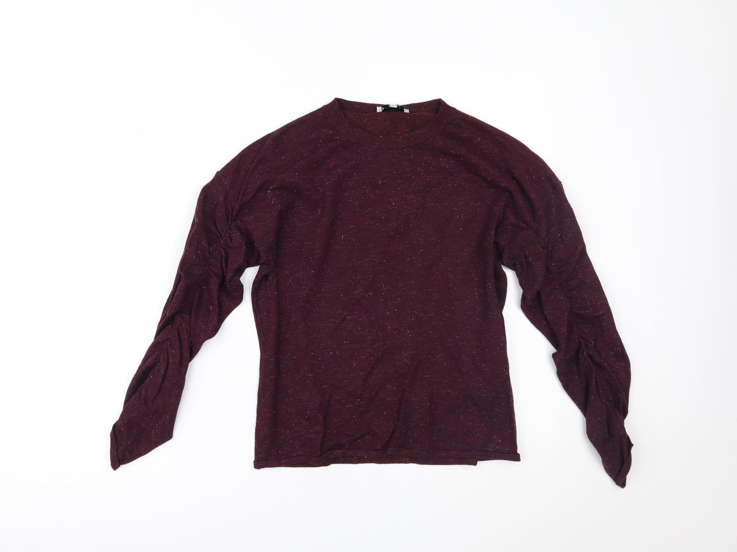 Womens UK Size 12 Warehouse Purple Basic Blouse