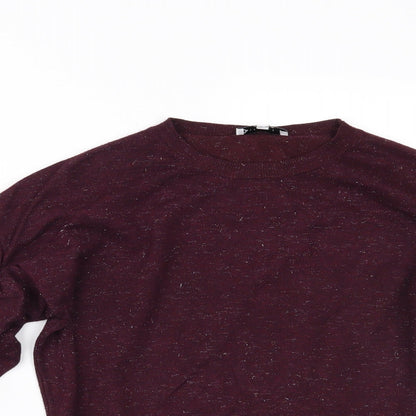 Womens UK Size 12 Warehouse Purple Basic Blouse