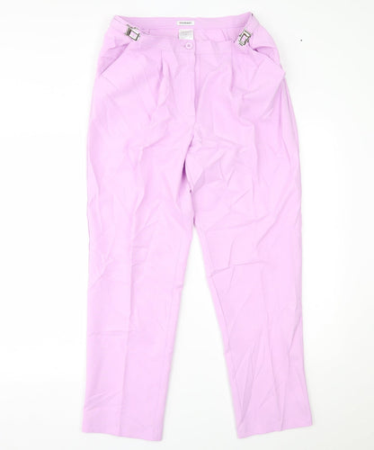 Womens UK Size 14 Damart Regular Fit  Purple Trousers
