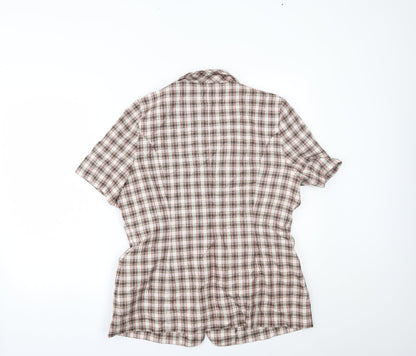Womens UK Size 16 Debenhams Multicoloured Basic Button-Up