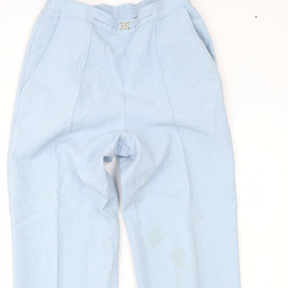 Marks and Spencer Womens Blue   Trousers  Size 10 L24 in