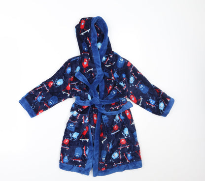 Mini Club Boys Blue    Robe Size 3-4 Years