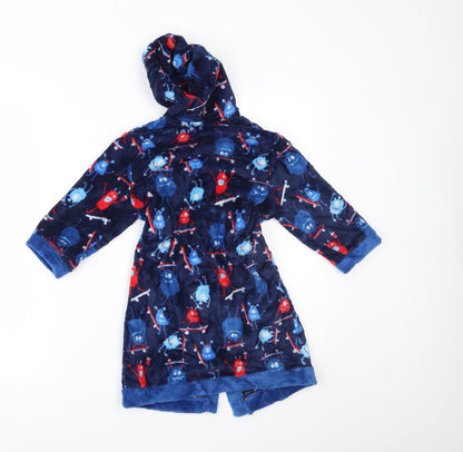 Mini Club Boys Blue    Robe Size 3-4 Years