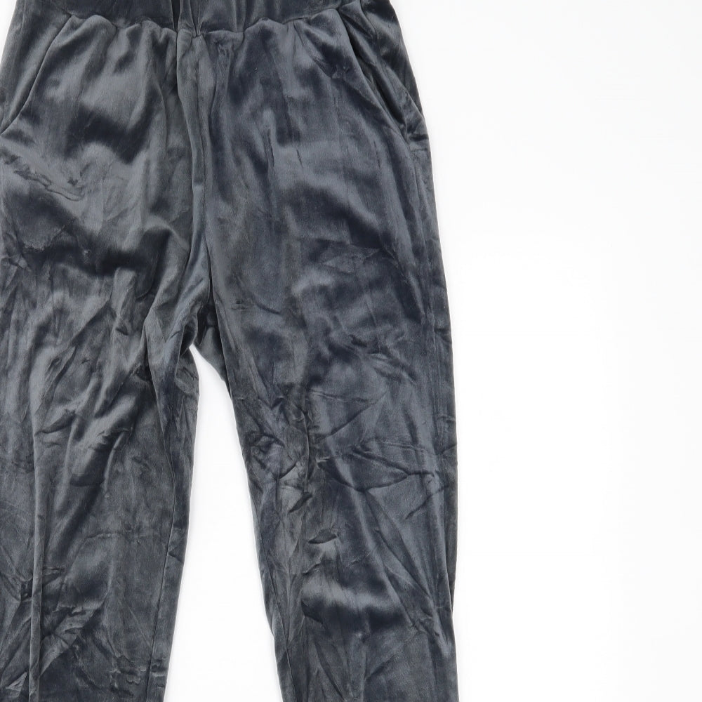 Womens UK Size L Preworn Regular Fit Sweatpants Blue Trousers