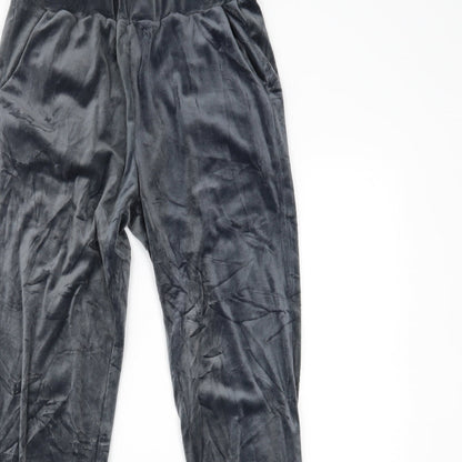 Womens UK Size L Preworn Regular Fit Sweatpants Blue Trousers