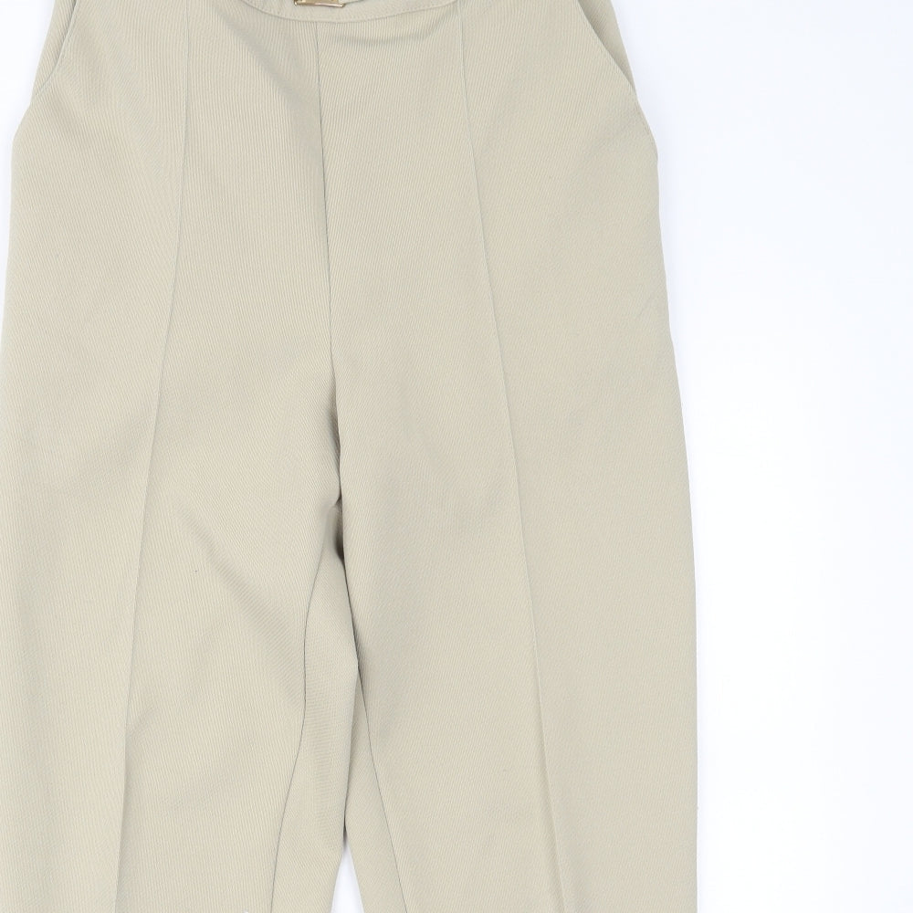 Womens UK Size 16 Marks and Spencer Regular Fit  Beige Trousers