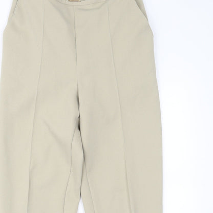 Womens UK Size 16 Marks and Spencer Regular Fit  Beige Trousers