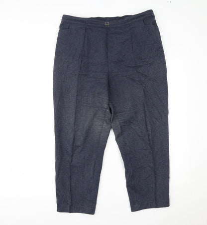Womens UK Size 16 Julipa Regular Fit  Blue Trousers
