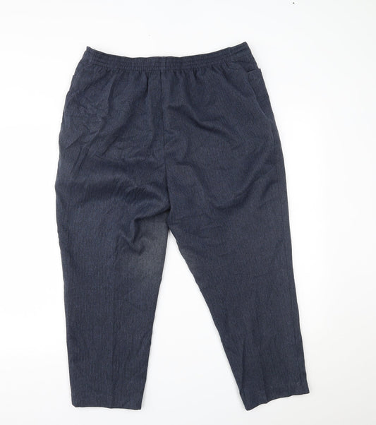 Womens UK Size 16 Julipa Regular Fit  Blue Trousers